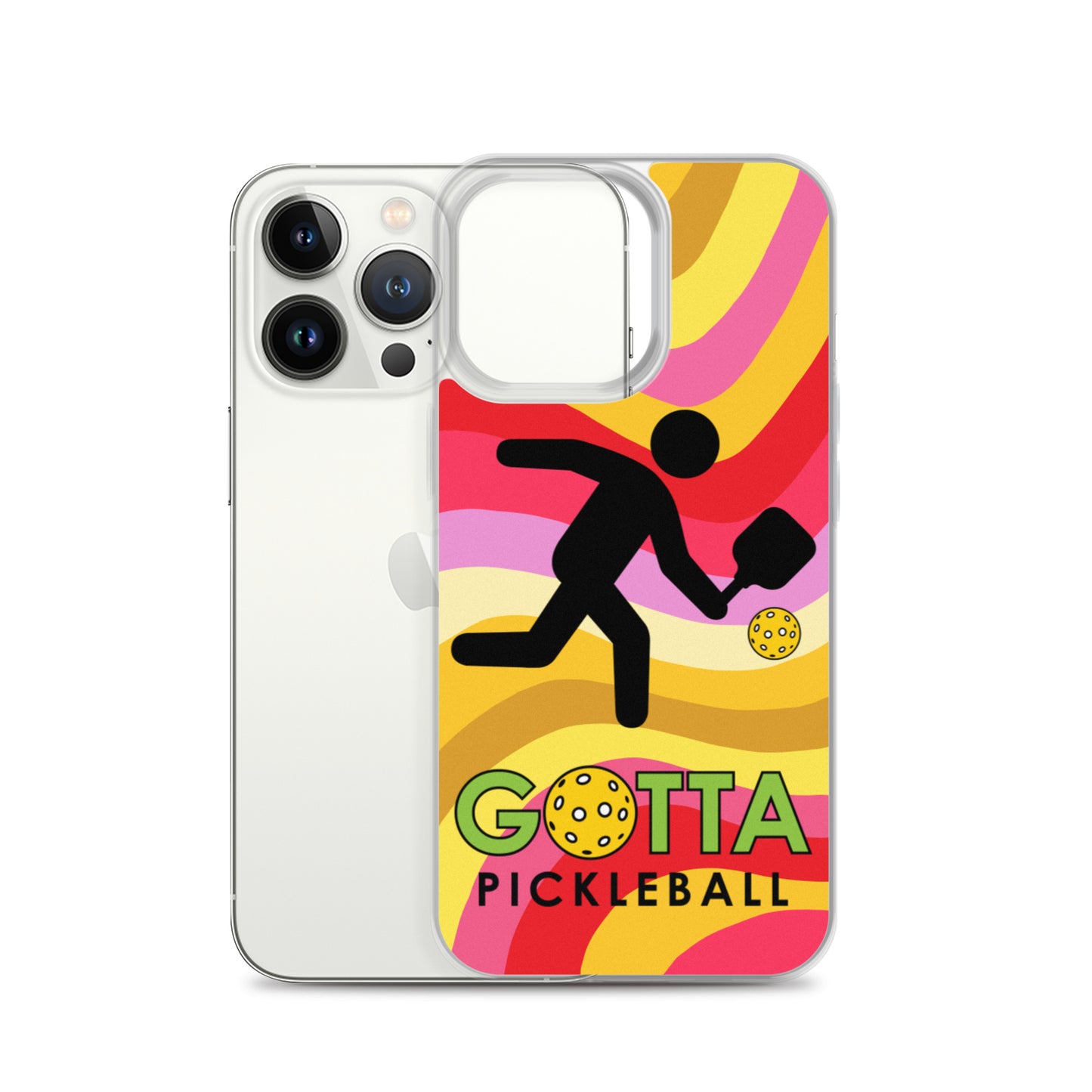 iPhone Case: GOTTA PICKLEBALL WITH OUR MASCOT OZZIE SUMMER SUN WAVES