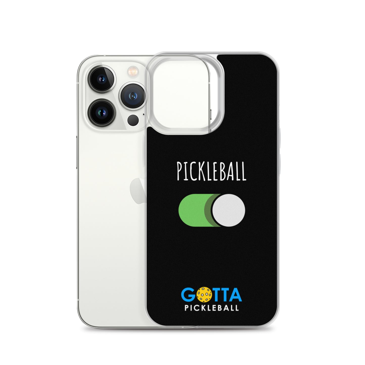iPhone Case: PICKLEBALL ON: BLACK