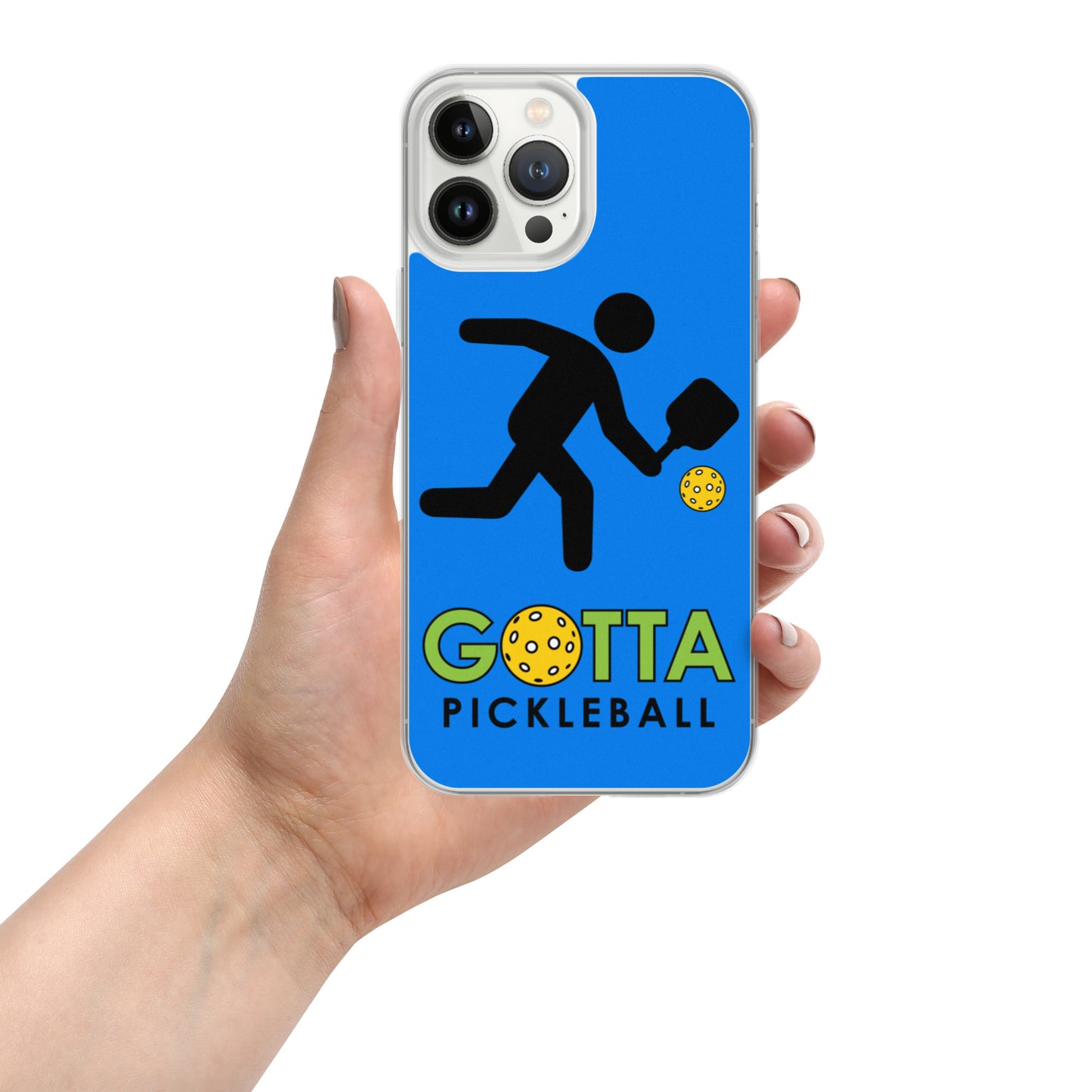 iPhone Case: GOTTA PICKLEBALL WITH OUR MASCOT OZZIE SUMMER BLUE
