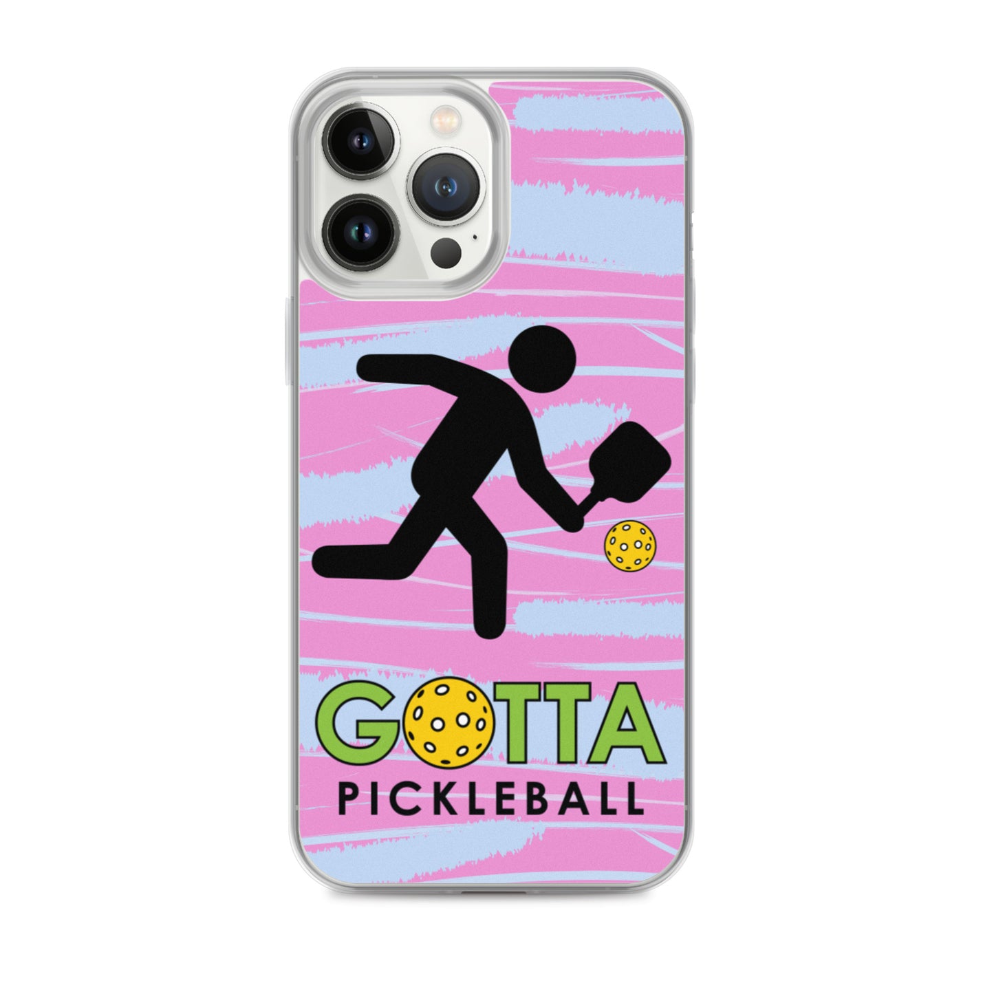 iPhone Case: GOTTA PICKLEBALL WITH OUR MASCOT OZZIE PINK & BLUE