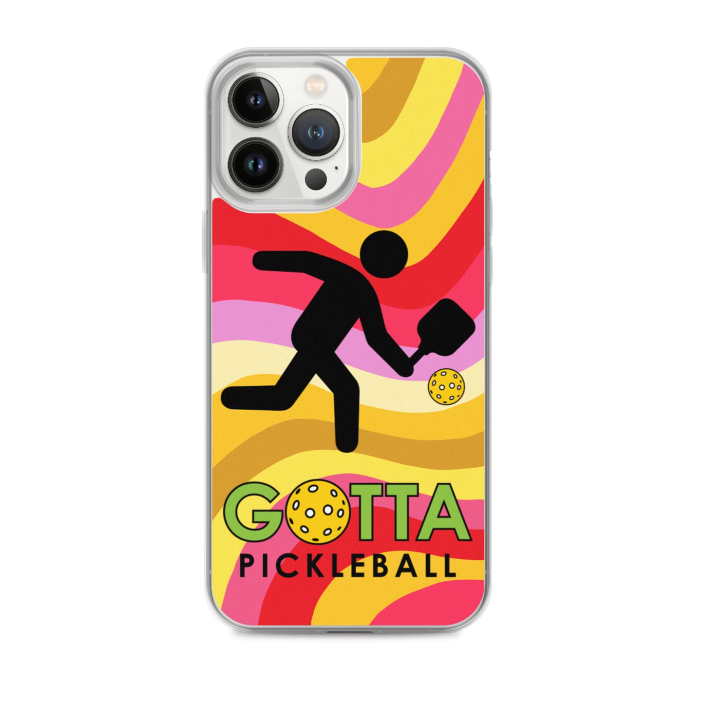 iPhone Case: GOTTA PICKLEBALL WITH OUR MASCOT OZZIE SUMMER SUN WAVES