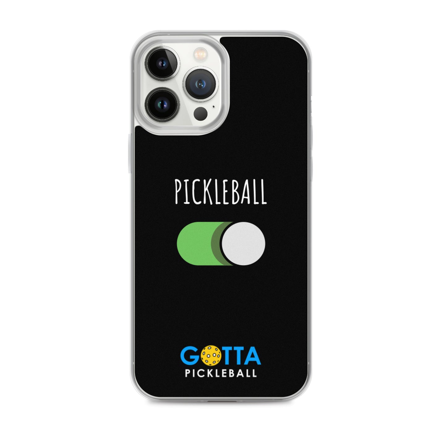 iPhone Case: PICKLEBALL ON: BLACK