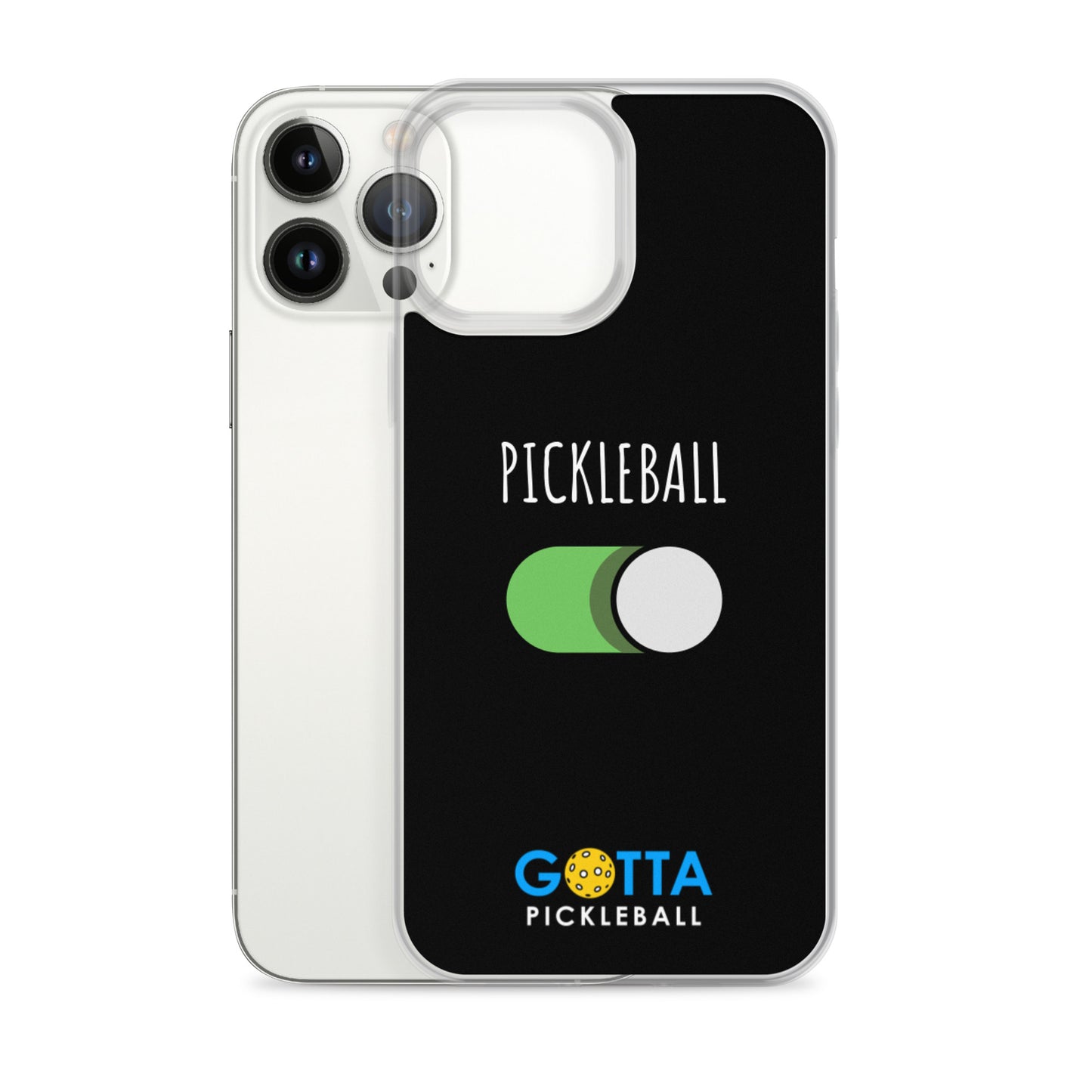 iPhone Case: PICKLEBALL ON: BLACK