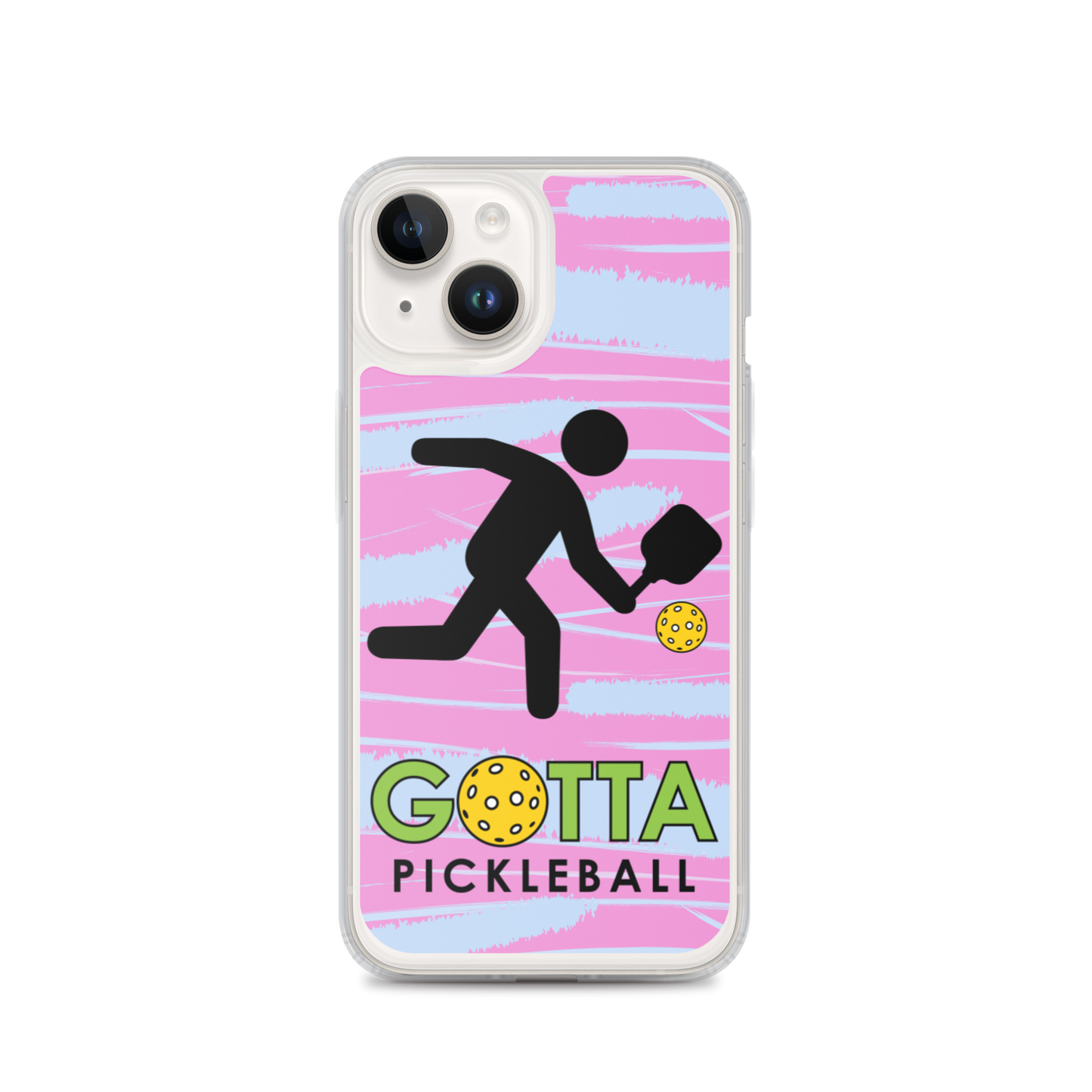iPhone Case: GOTTA PICKLEBALL WITH OUR MASCOT OZZIE PINK & BLUE