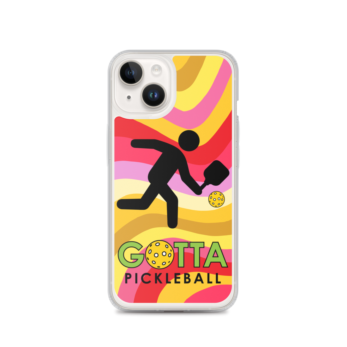 iPhone Case: GOTTA PICKLEBALL WITH OUR MASCOT OZZIE SUMMER SUN WAVES
