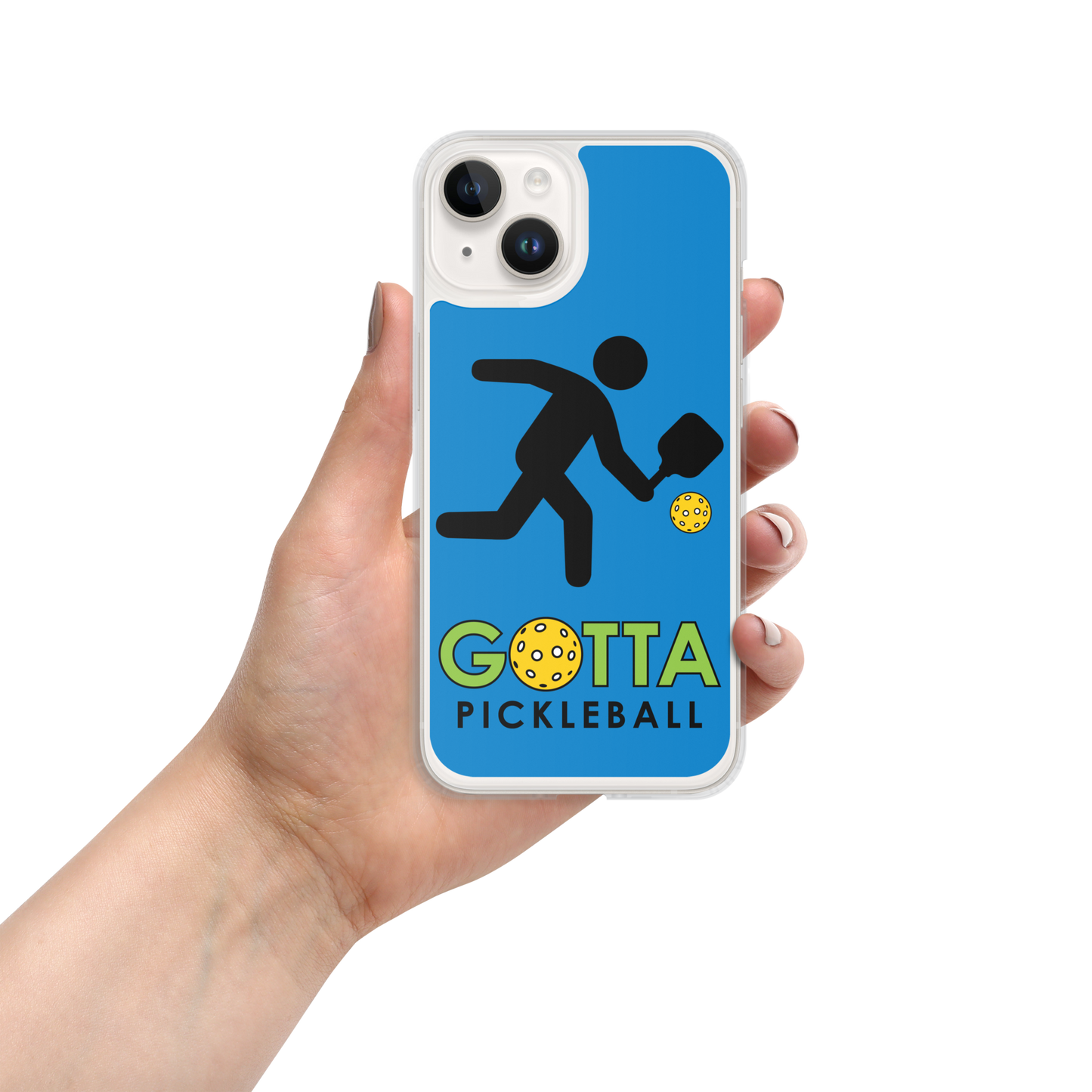 iPhone Case: GOTTA PICKLEBALL WITH OUR MASCOT OZZIE SUMMER BLUE