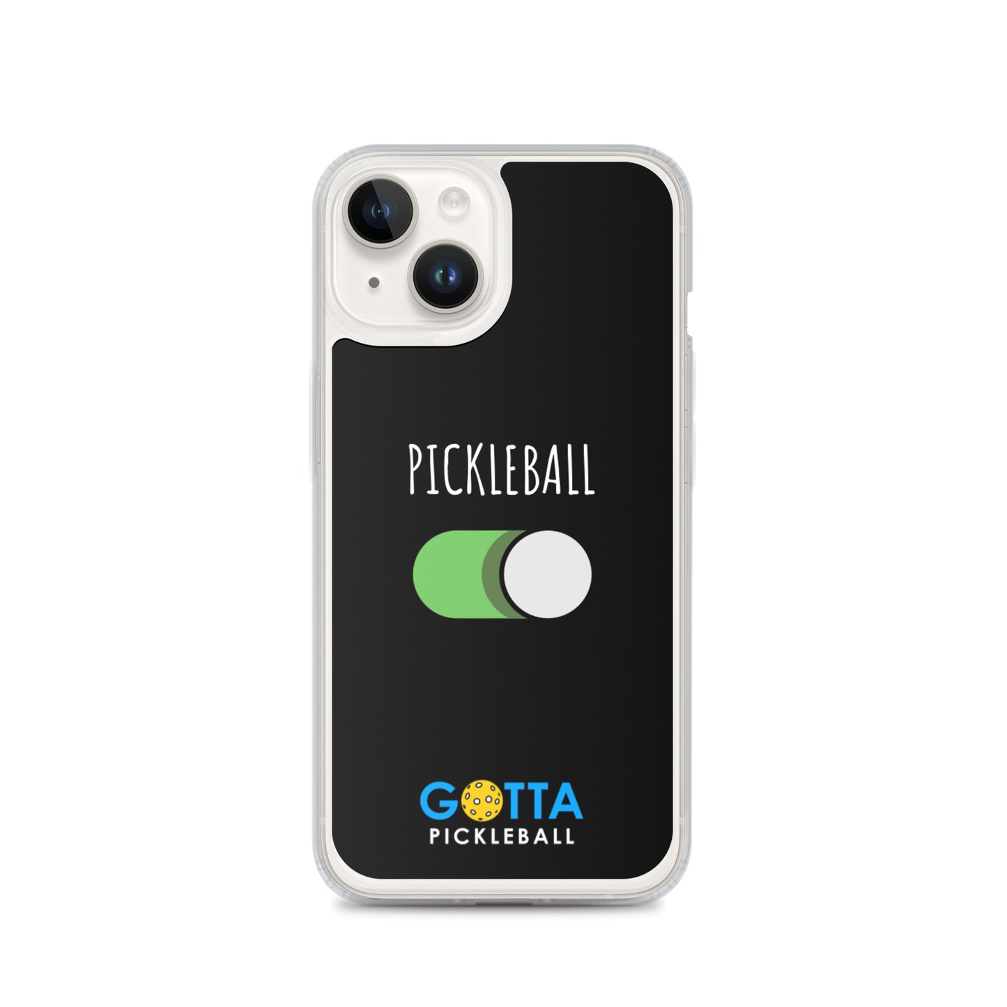 iPhone Case: PICKLEBALL ON: BLACK