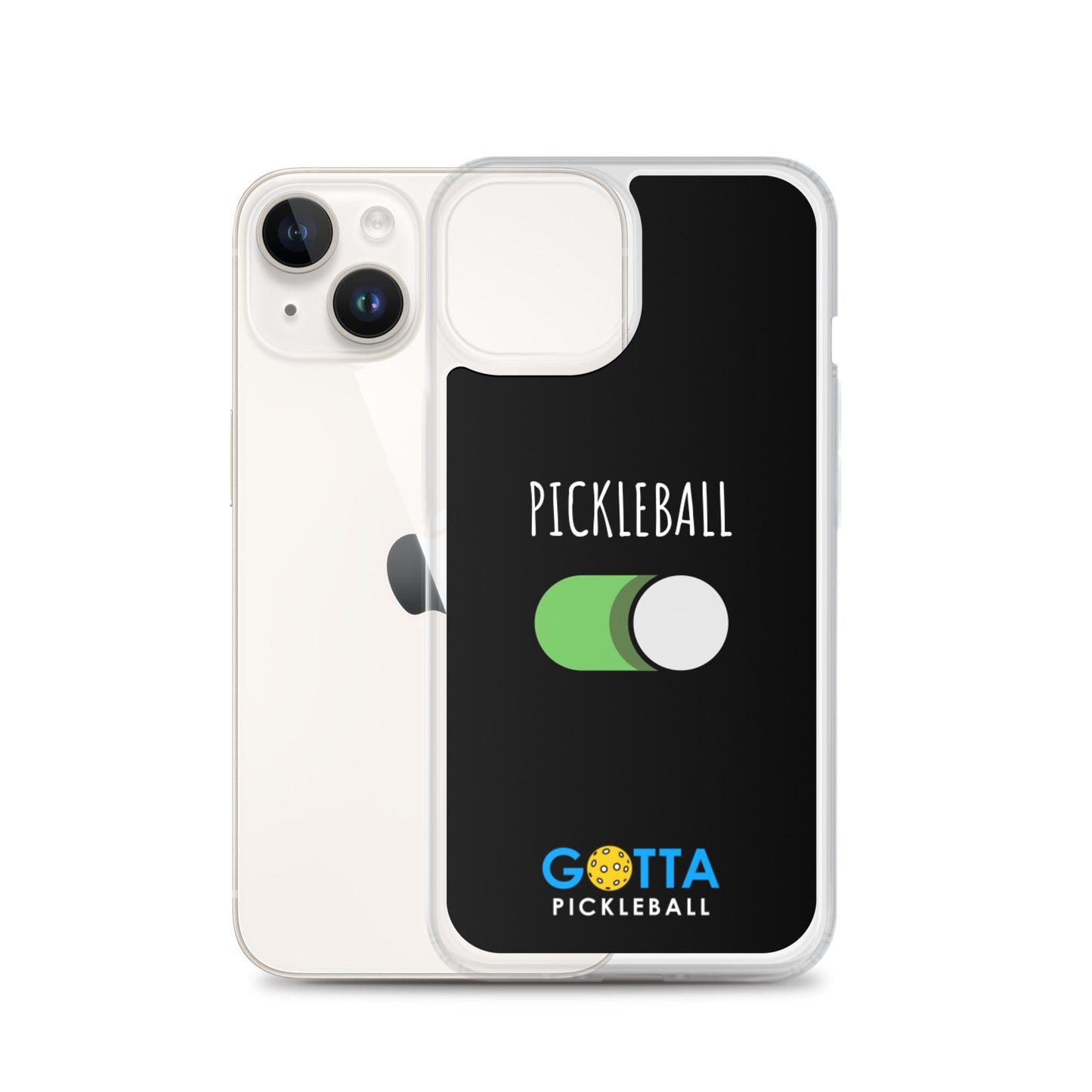 iPhone Case: PICKLEBALL ON: BLACK