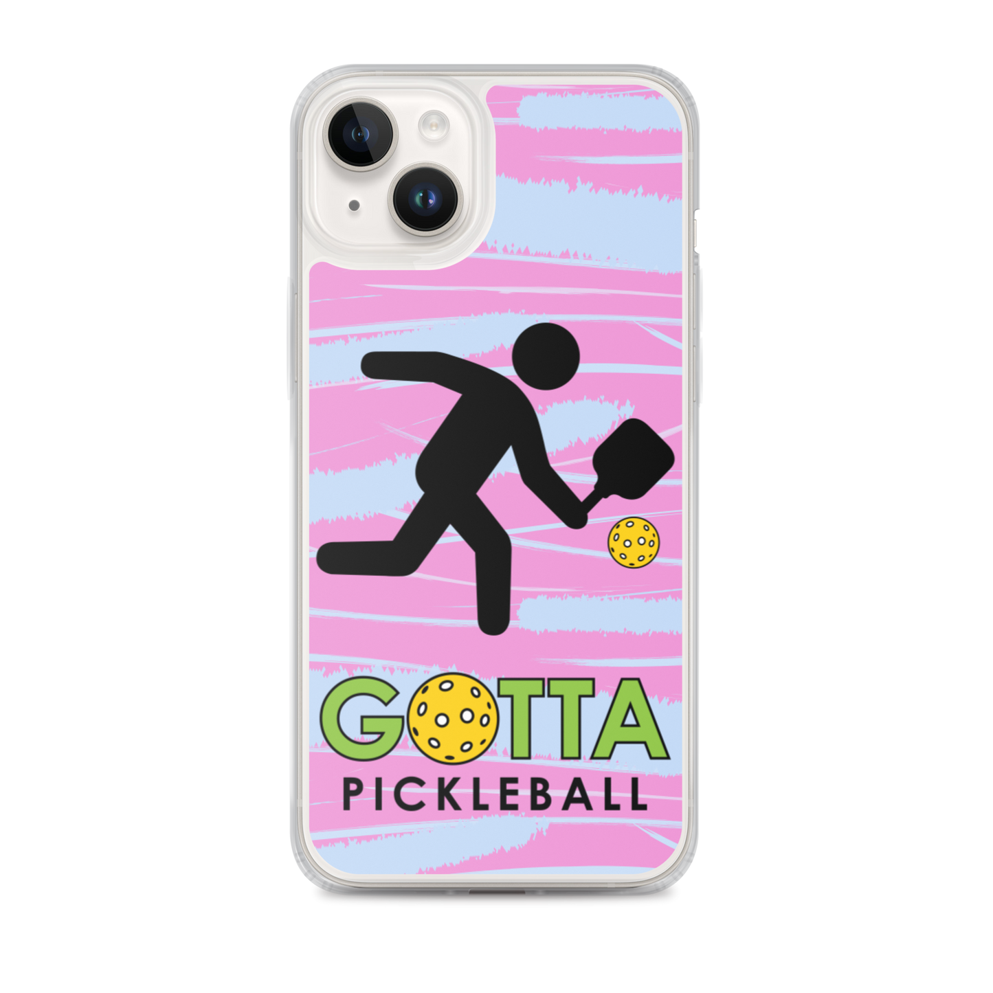 iPhone Case: GOTTA PICKLEBALL WITH OUR MASCOT OZZIE PINK & BLUE
