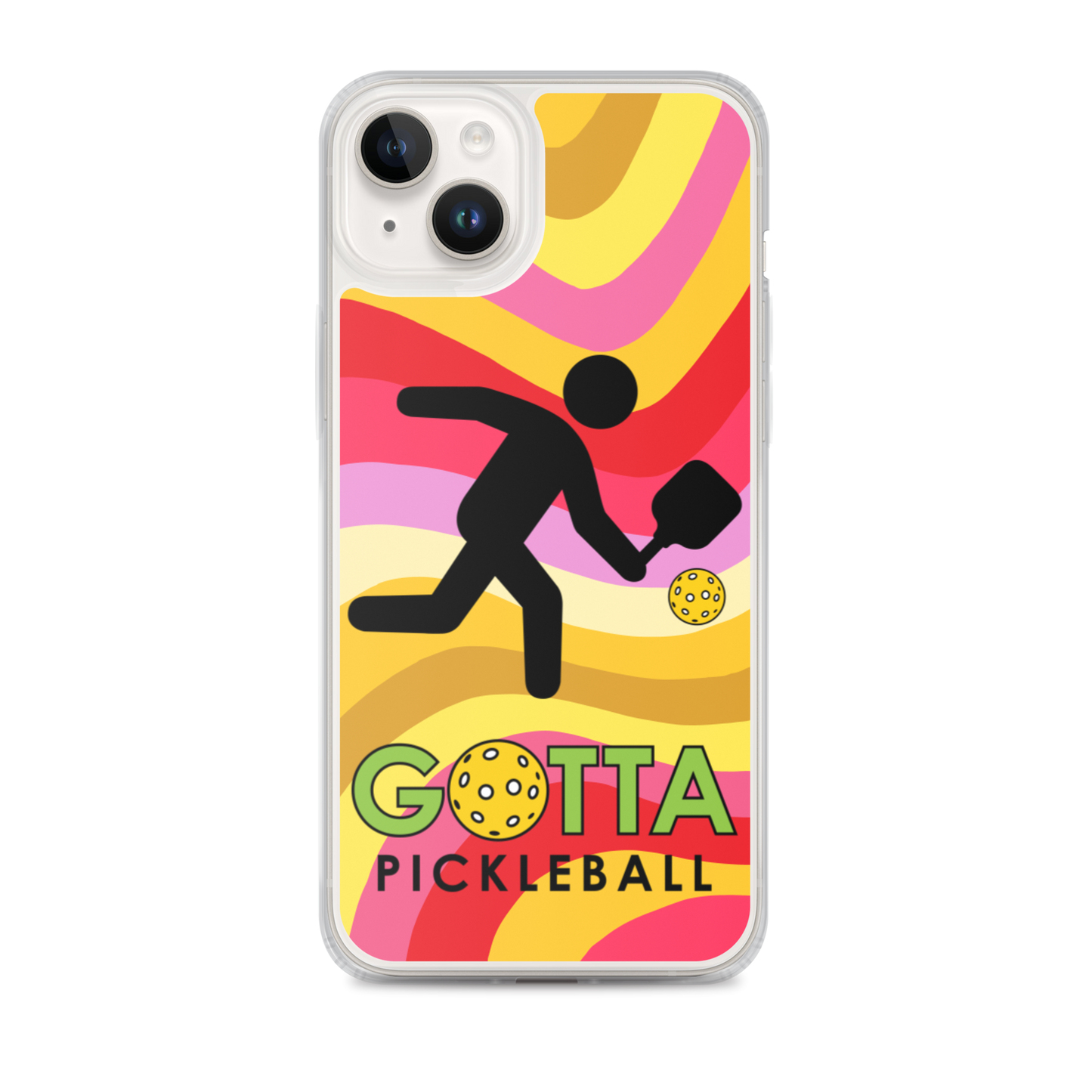 iPhone Case: GOTTA PICKLEBALL WITH OUR MASCOT OZZIE SUMMER SUN WAVES