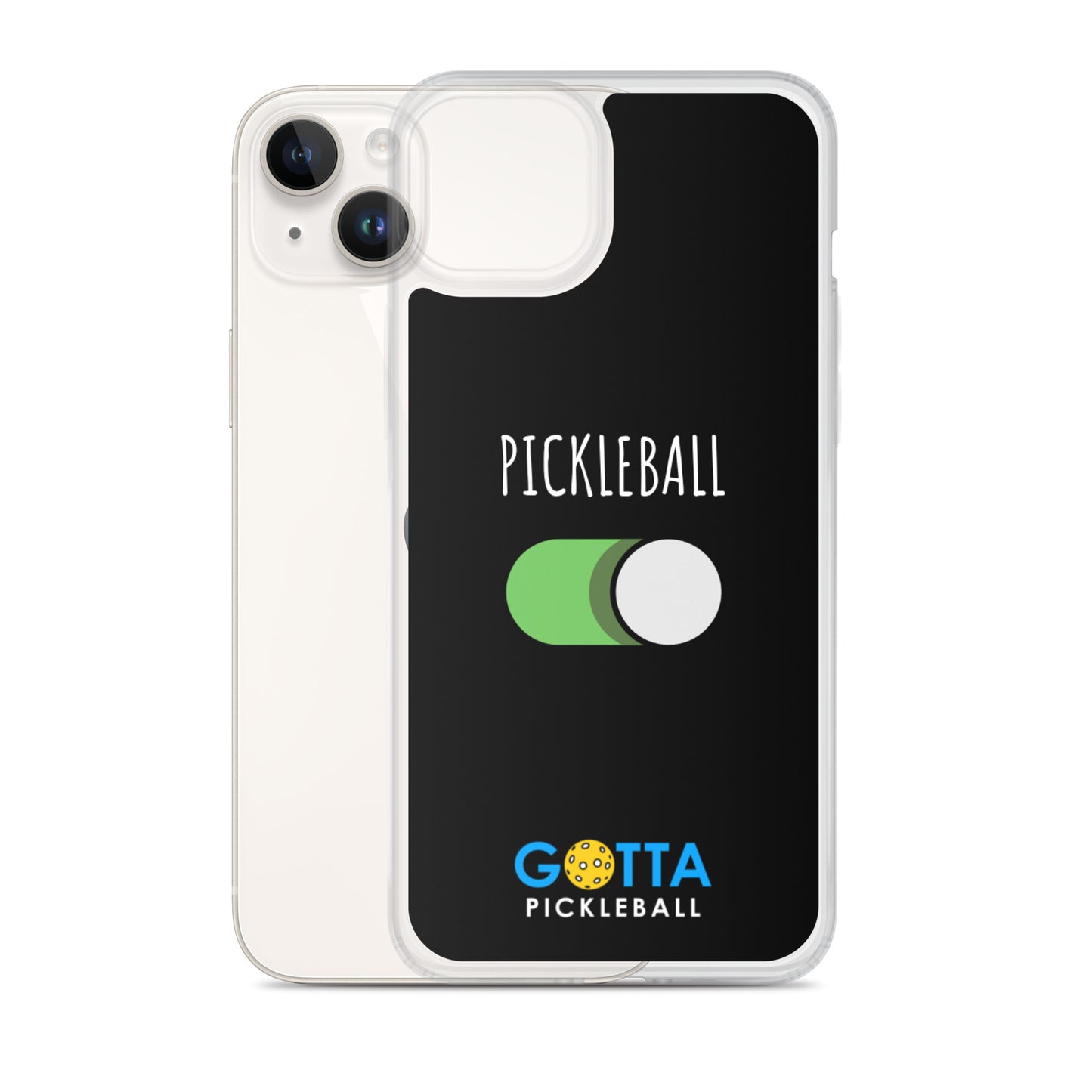 iPhone Case: PICKLEBALL ON: BLACK