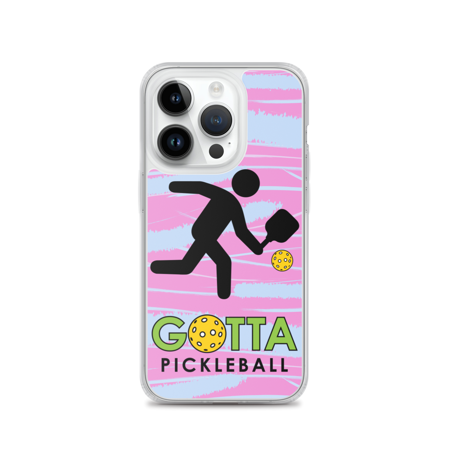 iPhone Case: GOTTA PICKLEBALL WITH OUR MASCOT OZZIE PINK & BLUE