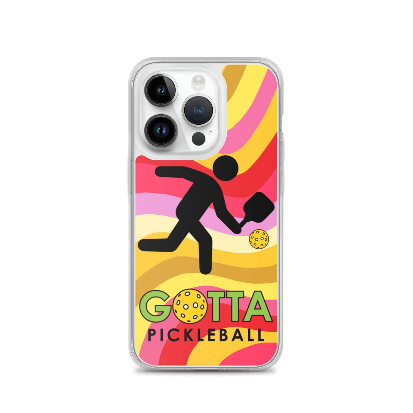 iPhone Case: GOTTA PICKLEBALL WITH OUR MASCOT OZZIE SUMMER SUN WAVES