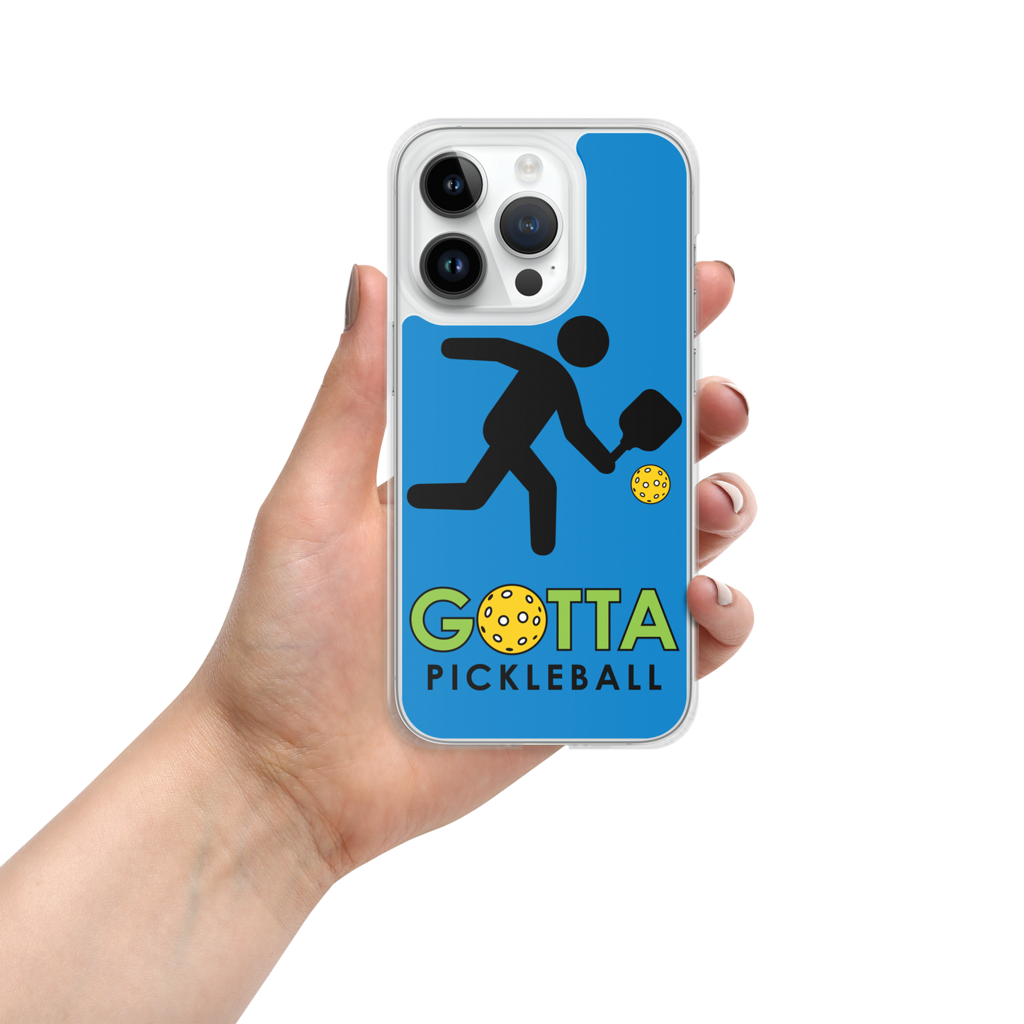 iPhone Case: GOTTA PICKLEBALL WITH OUR MASCOT OZZIE SUMMER BLUE