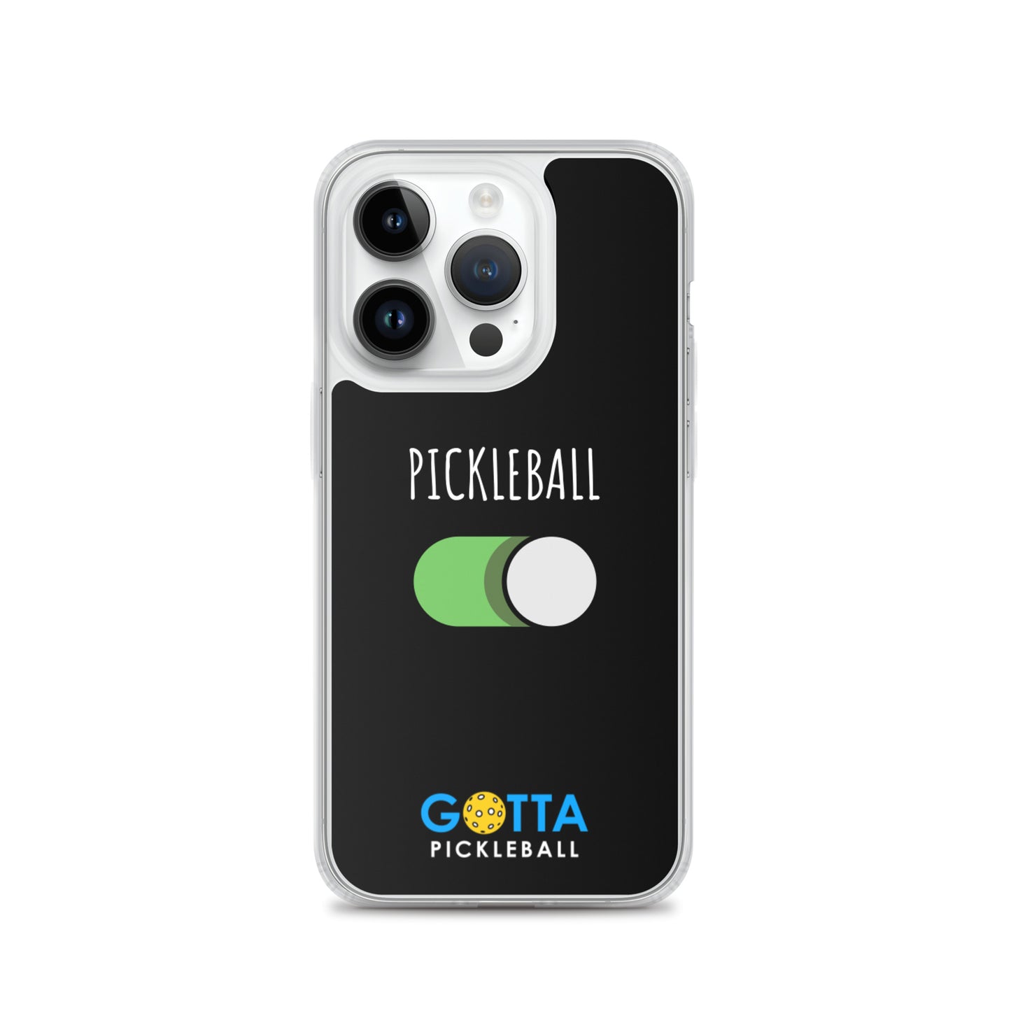 iPhone Case: PICKLEBALL ON: BLACK