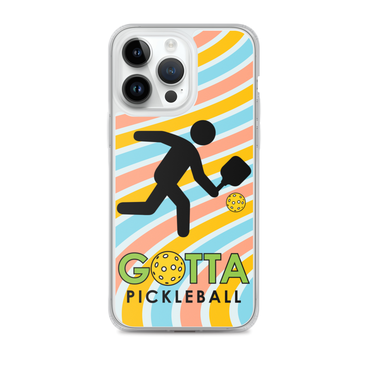 iPhone Case: GOTTA PICKLEBALL WITH OUR MASCOT OZZIE GROOVY