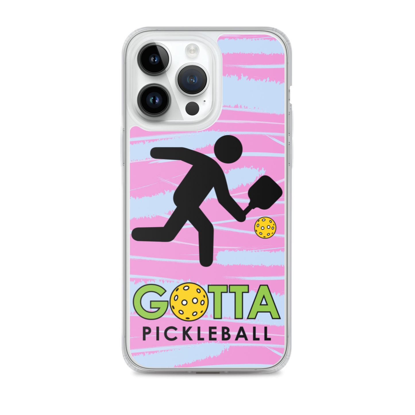 iPhone Case: GOTTA PICKLEBALL WITH OUR MASCOT OZZIE PINK & BLUE