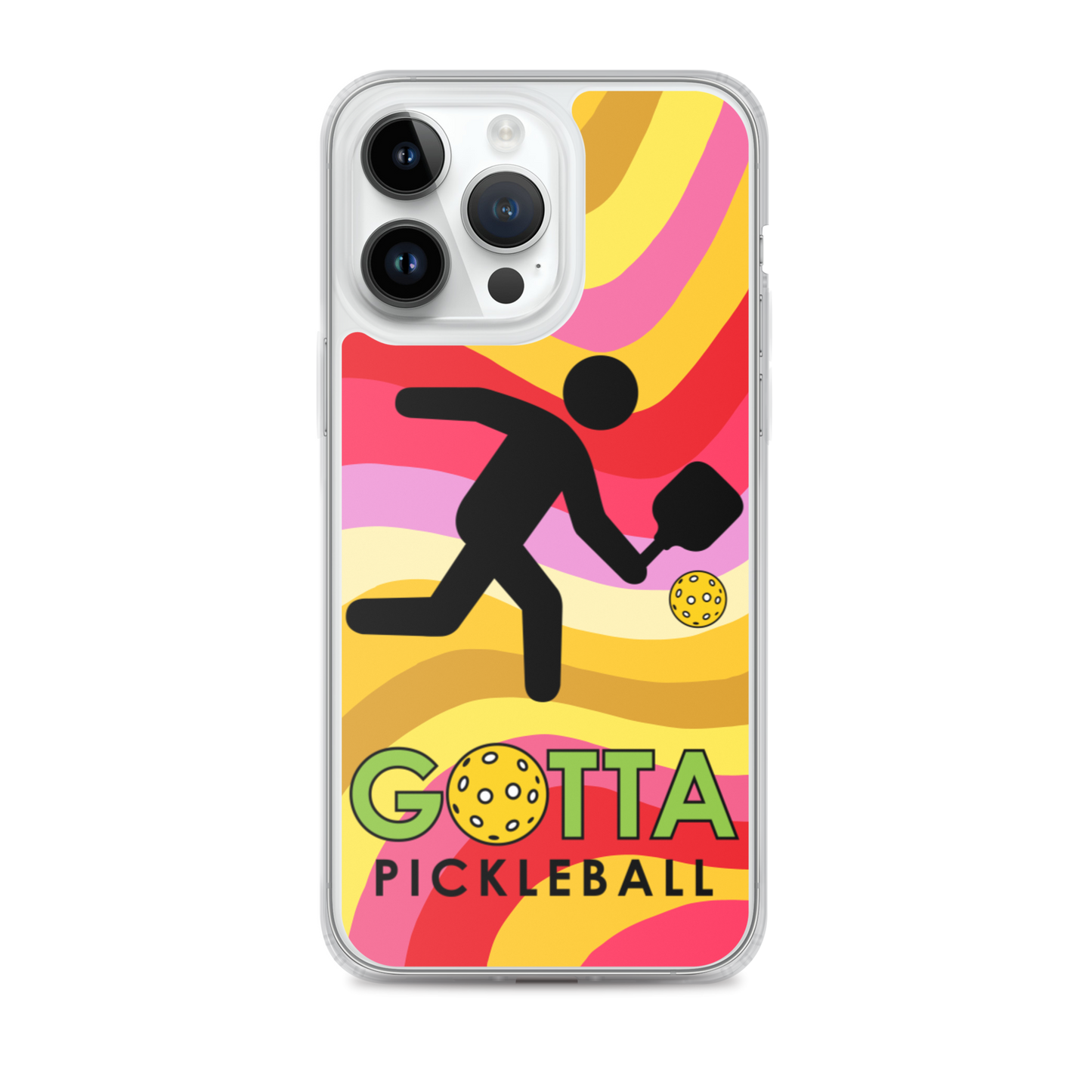 iPhone Case: GOTTA PICKLEBALL WITH OUR MASCOT OZZIE SUMMER SUN WAVES