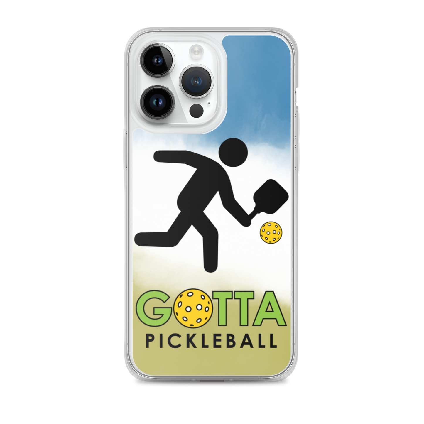 iPhone Case: GOTTA PICKLEBALL WITH OUR MASCOT OZZIE BLUE SKY DAY