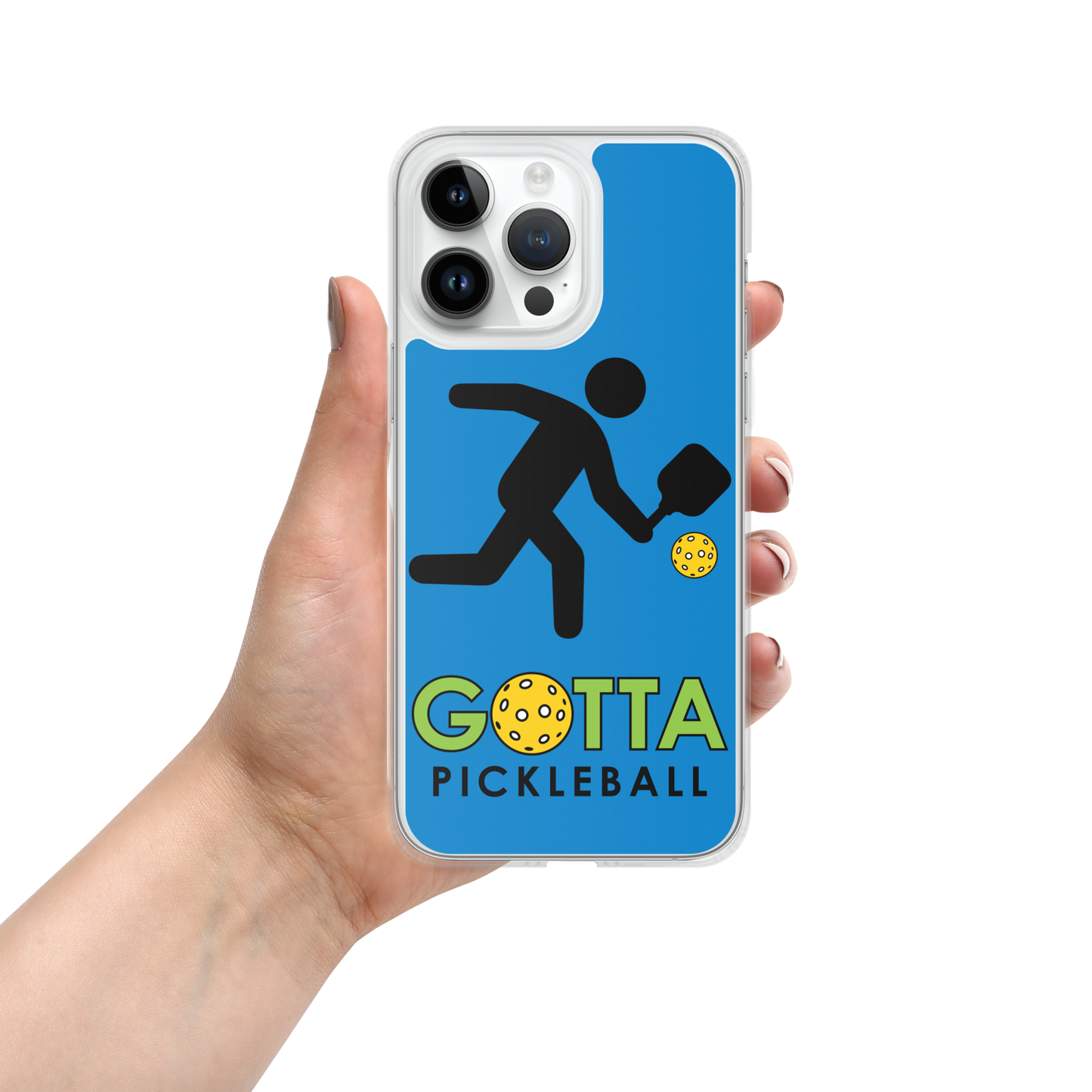 iPhone Case: GOTTA PICKLEBALL WITH OUR MASCOT OZZIE SUMMER BLUE