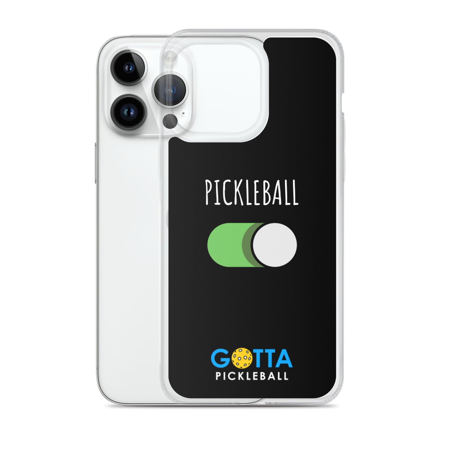 iPhone Case: PICKLEBALL ON: BLACK