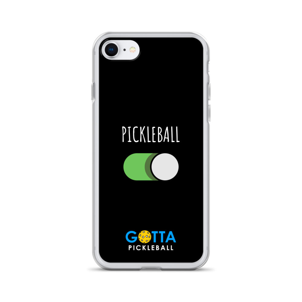 iPhone Case: PICKLEBALL ON: BLACK