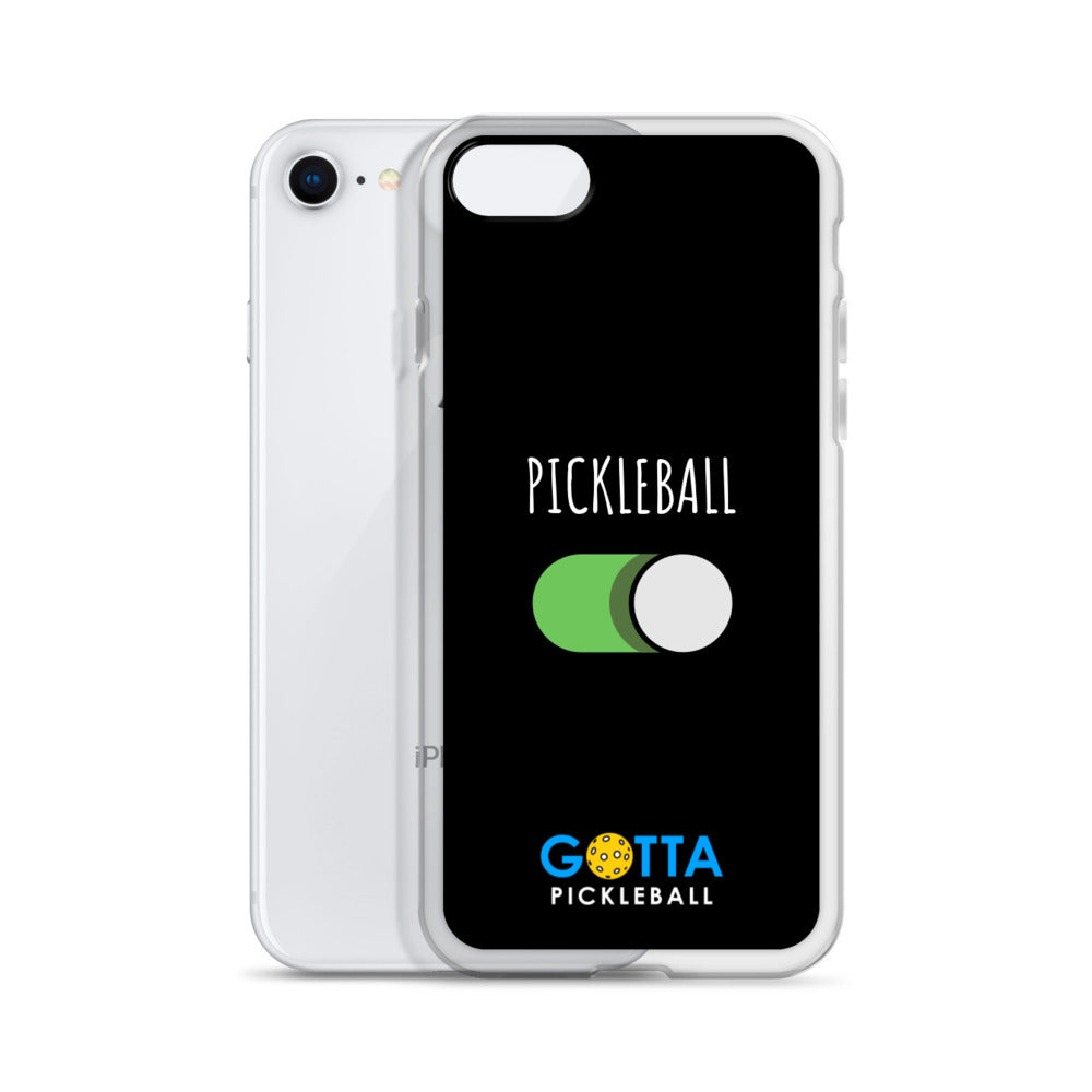 iPhone Case: PICKLEBALL ON: BLACK