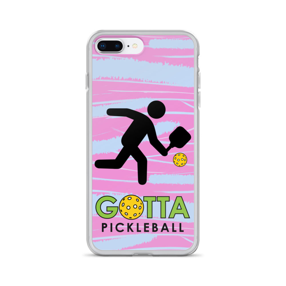 iPhone Case: GOTTA PICKLEBALL WITH OUR MASCOT OZZIE PINK & BLUE