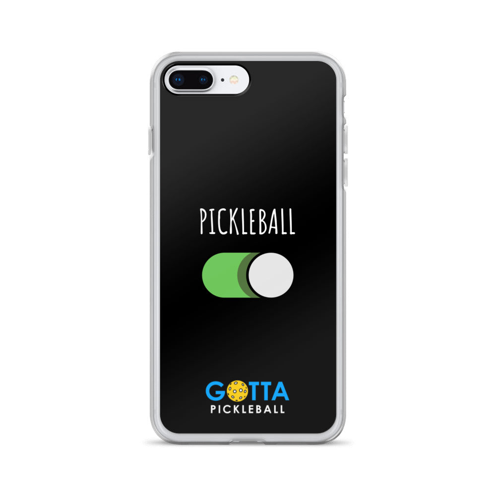 iPhone Case: PICKLEBALL ON: BLACK