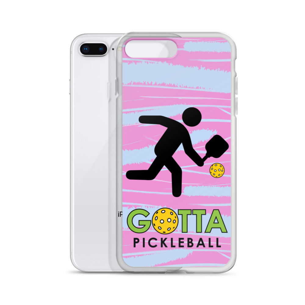 iPhone Case: GOTTA PICKLEBALL WITH OUR MASCOT OZZIE PINK & BLUE