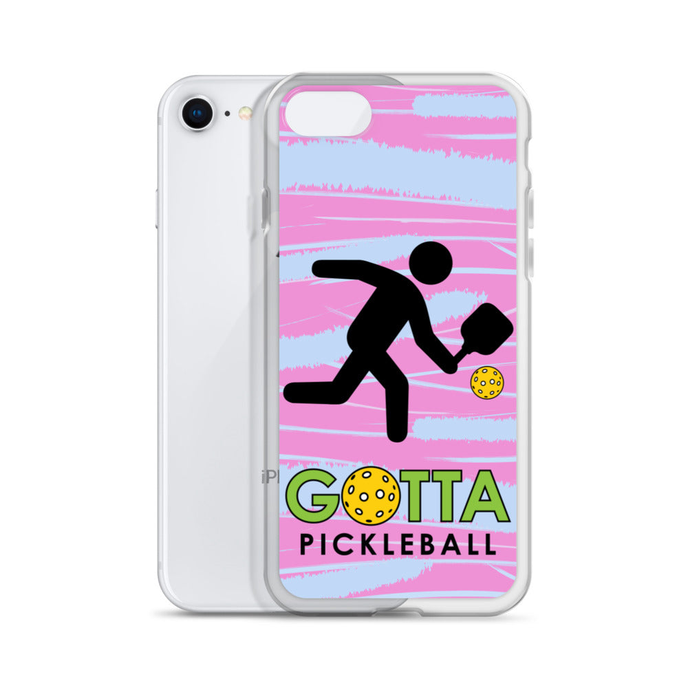 iPhone Case: GOTTA PICKLEBALL WITH OUR MASCOT OZZIE PINK & BLUE