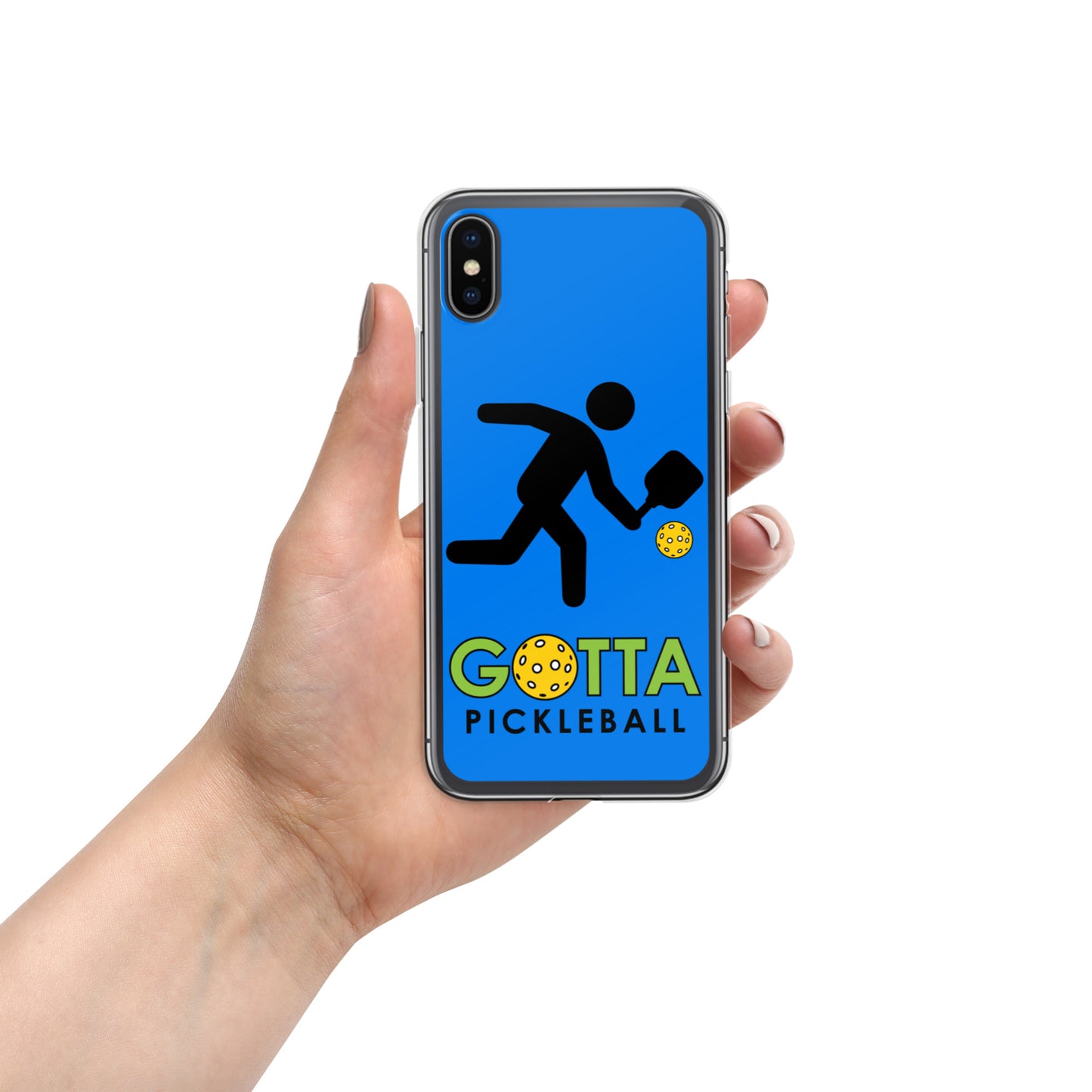 iPhone Case: GOTTA PICKLEBALL WITH OUR MASCOT OZZIE SUMMER BLUE