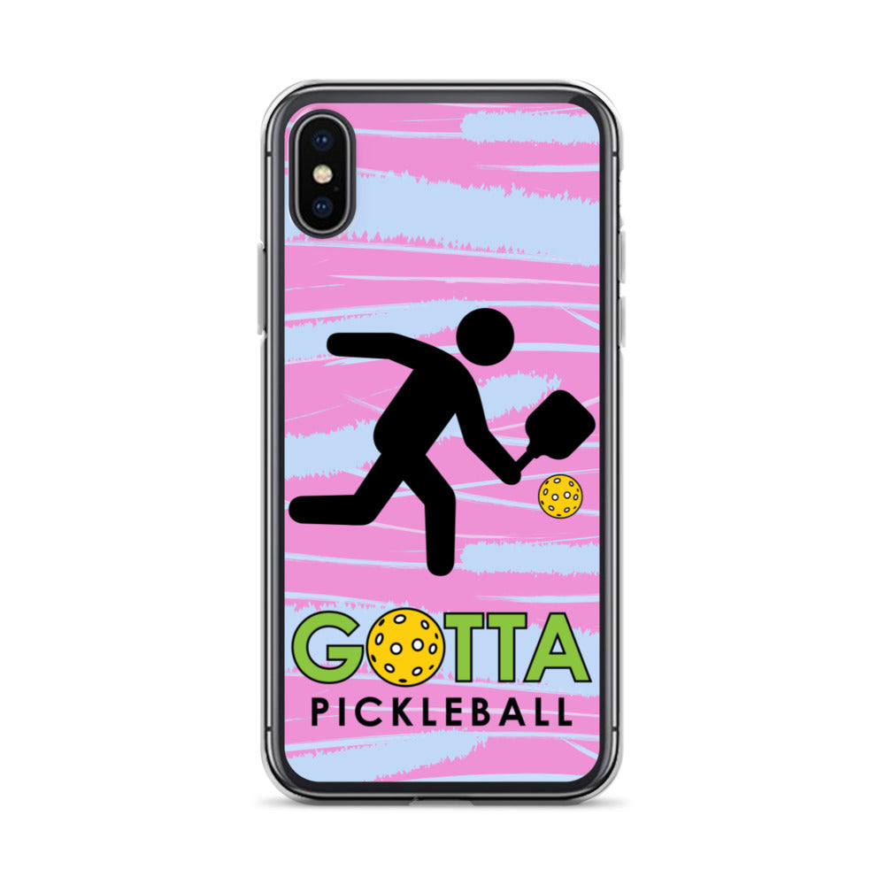 iPhone Case: GOTTA PICKLEBALL WITH OUR MASCOT OZZIE PINK & BLUE