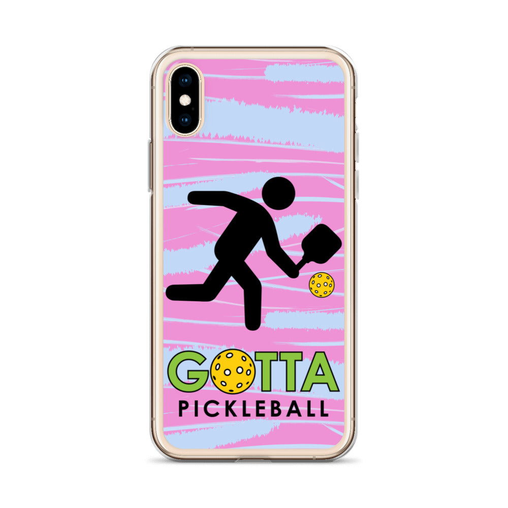 iPhone Case: GOTTA PICKLEBALL WITH OUR MASCOT OZZIE PINK & BLUE