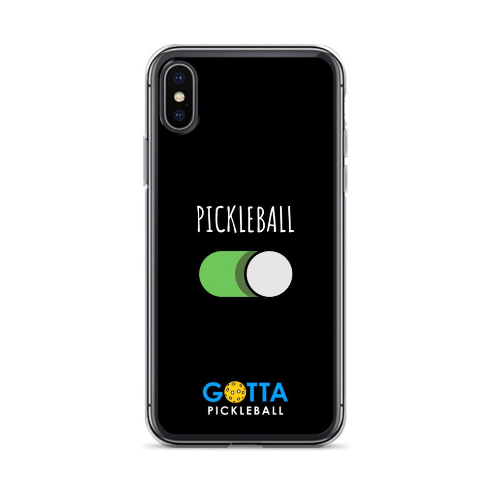 iPhone Case: PICKLEBALL ON: BLACK