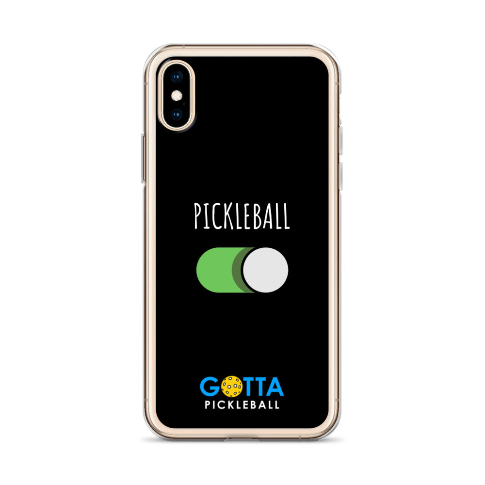 iPhone Case: PICKLEBALL ON: BLACK