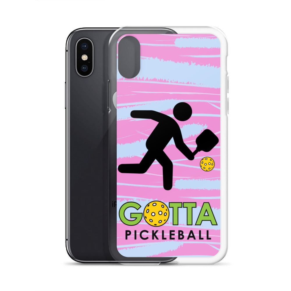 iPhone Case: GOTTA PICKLEBALL WITH OUR MASCOT OZZIE PINK & BLUE