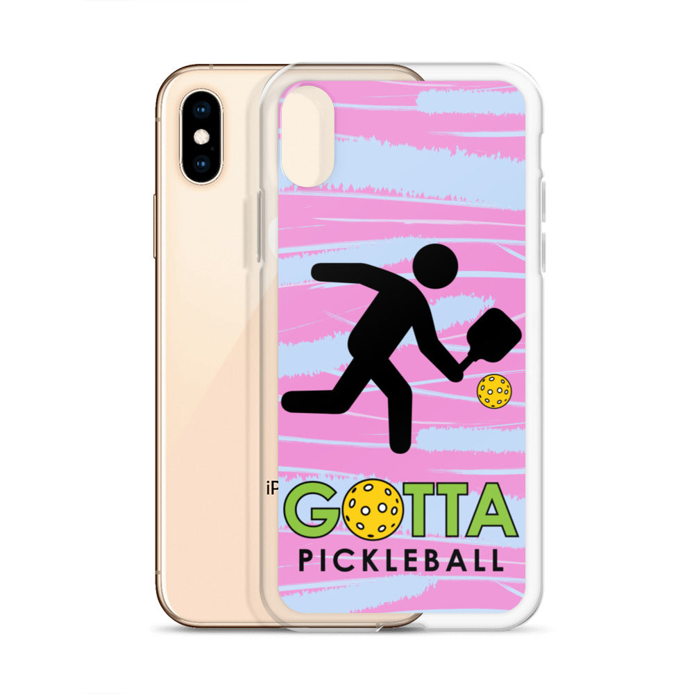 iPhone Case: GOTTA PICKLEBALL WITH OUR MASCOT OZZIE PINK & BLUE