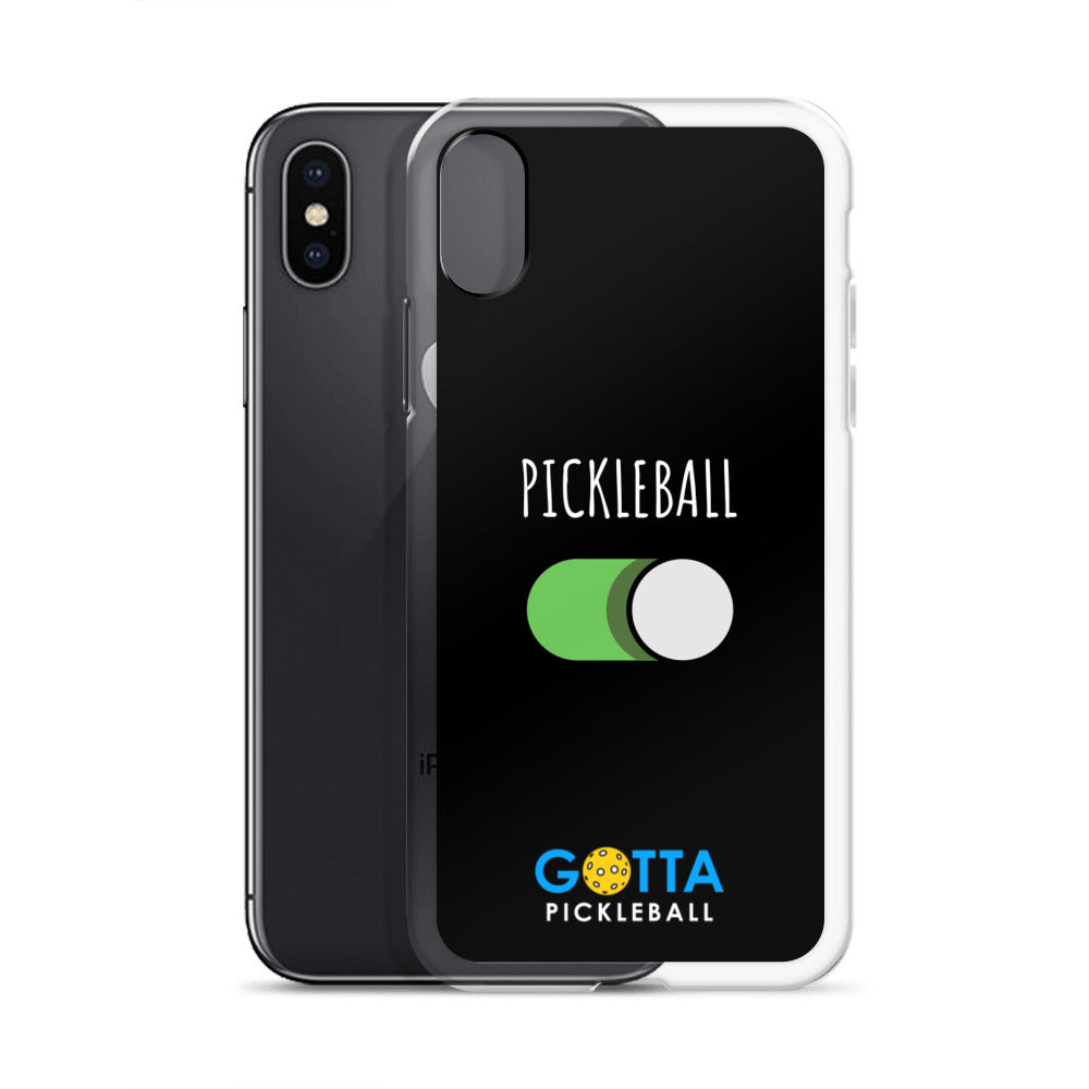 iPhone Case: PICKLEBALL ON: BLACK