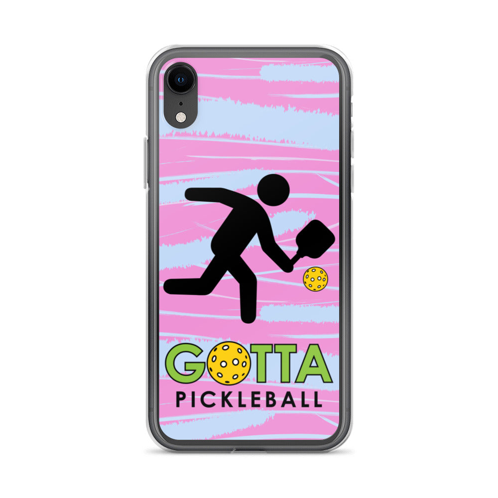 iPhone Case: GOTTA PICKLEBALL WITH OUR MASCOT OZZIE PINK & BLUE