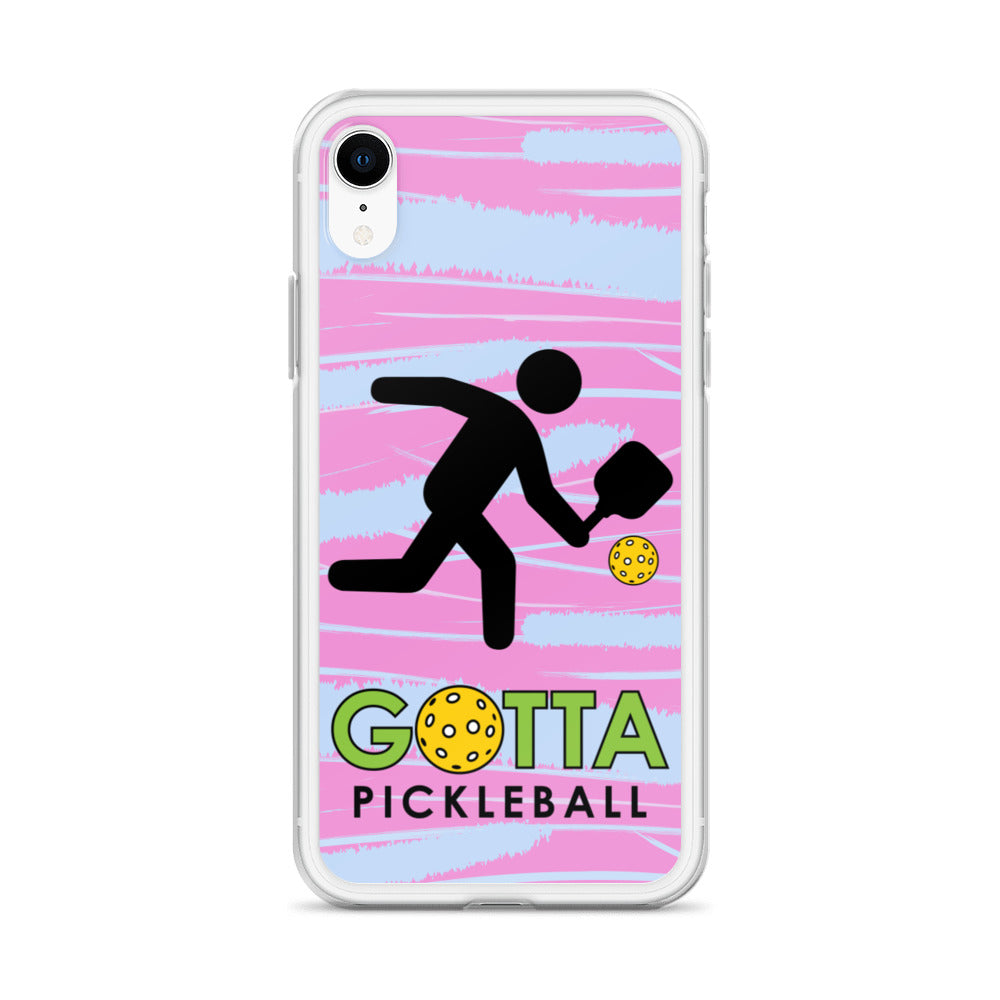 iPhone Case: GOTTA PICKLEBALL WITH OUR MASCOT OZZIE PINK & BLUE