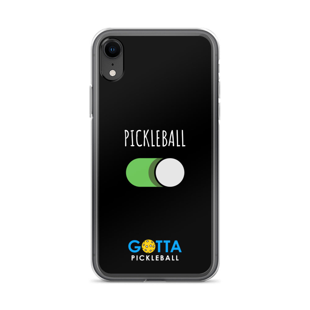 iPhone Case: PICKLEBALL ON: BLACK
