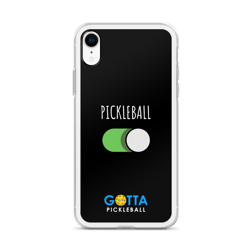 iPhone Case: PICKLEBALL ON: BLACK