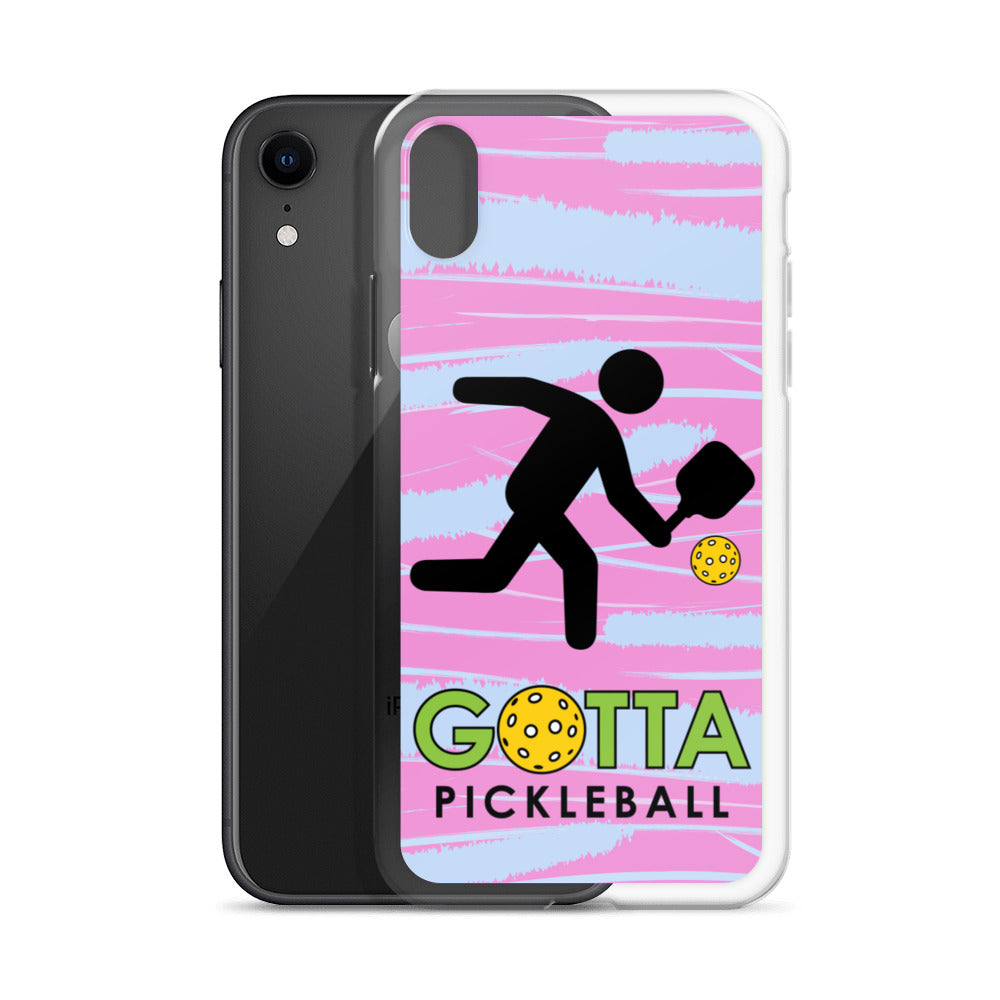 iPhone Case: GOTTA PICKLEBALL WITH OUR MASCOT OZZIE PINK & BLUE