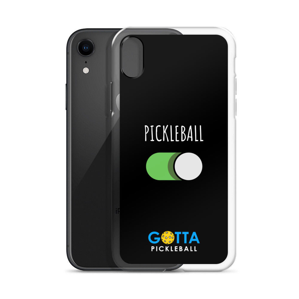 iPhone Case: PICKLEBALL ON: BLACK