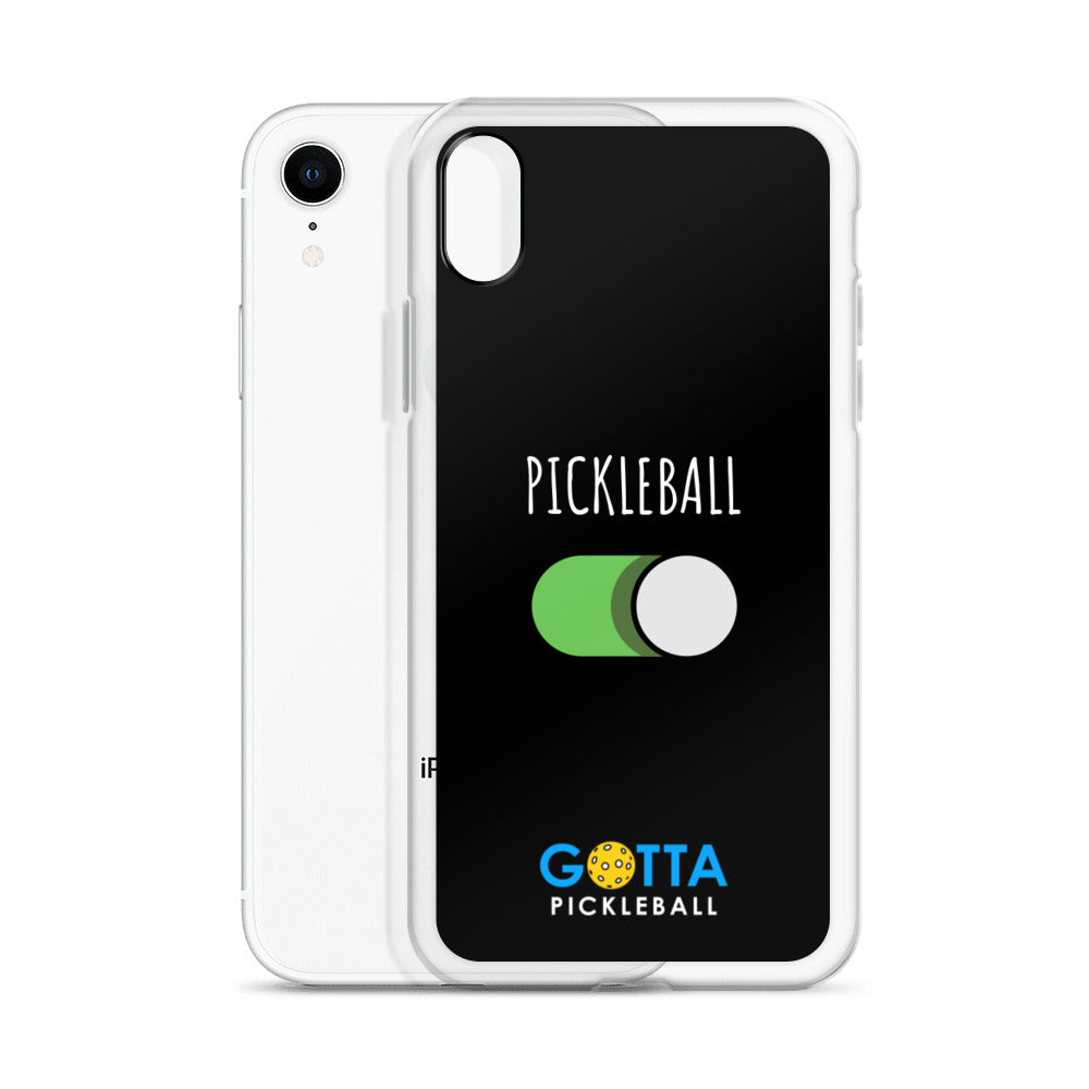 iPhone Case: PICKLEBALL ON: BLACK