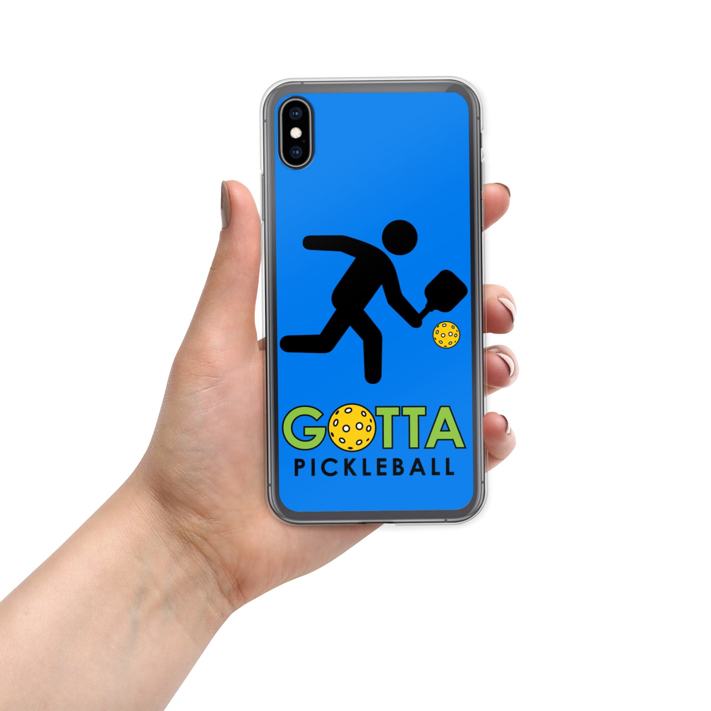 iPhone Case: GOTTA PICKLEBALL WITH OUR MASCOT OZZIE SUMMER BLUE