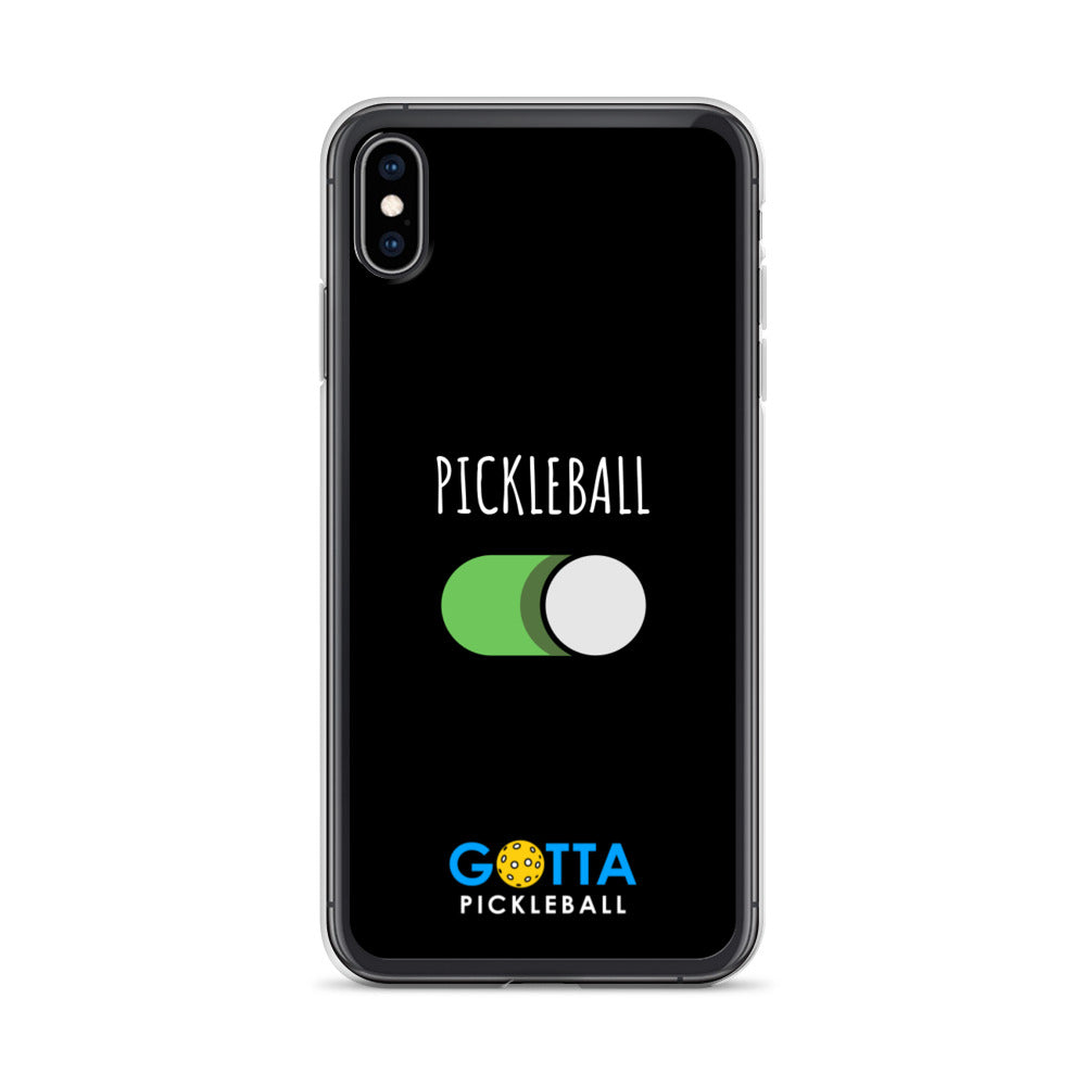 iPhone Case: PICKLEBALL ON: BLACK