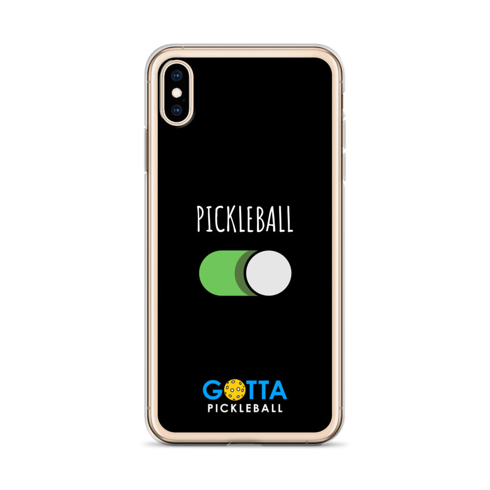 iPhone Case: PICKLEBALL ON: BLACK
