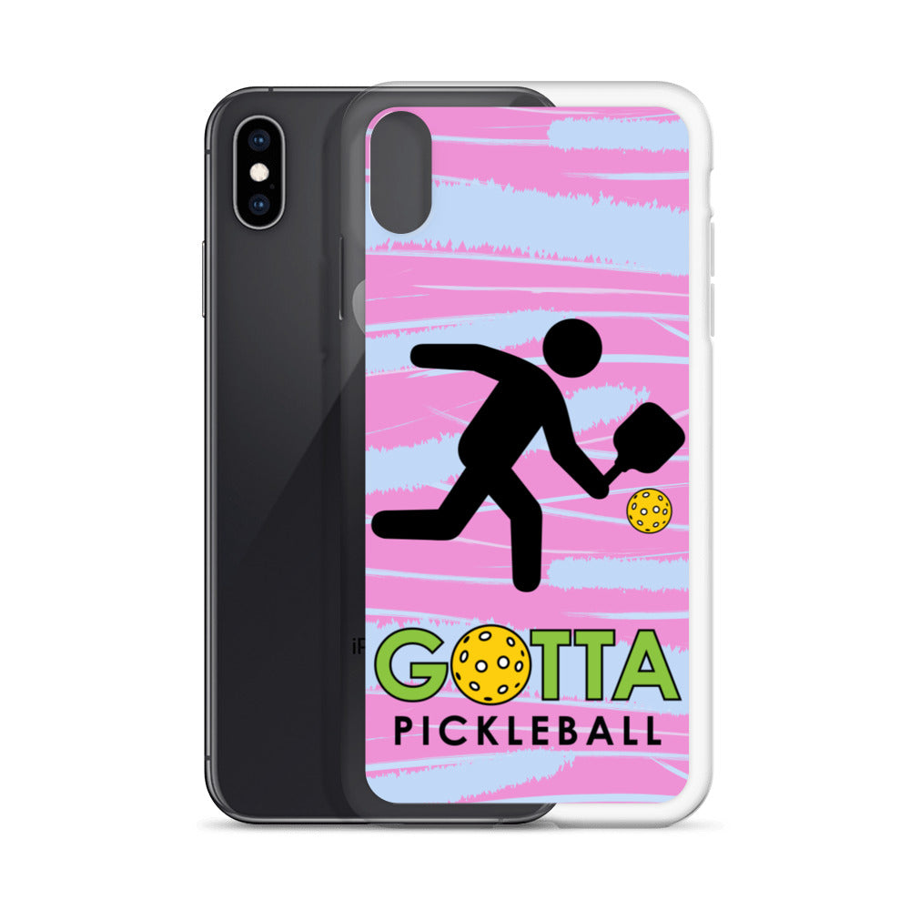 iPhone Case: GOTTA PICKLEBALL WITH OUR MASCOT OZZIE PINK & BLUE